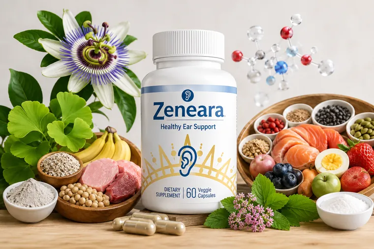 Zeneara natural ingredients: Ginkgo, Passion Flower, Zinc and more